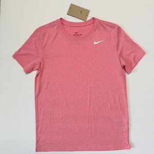 NWT The NIKE Tee Dri-Fit Women's Heather Red Short Sleeve T Shirt Top
